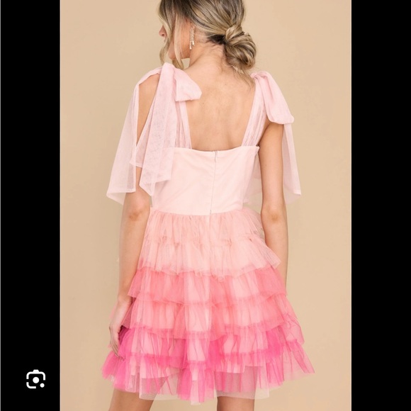 NWT Chic little thing pink tiered tulle dress - Picture 3 of 4